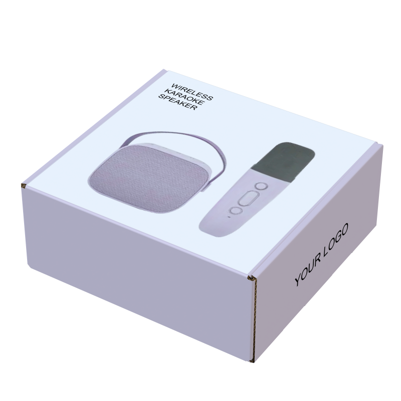 Custom Portable Karaoke Product Packaging Box Microphone And Speaker Paper Packaging Box Recyclable Smart Audio Box Packaging