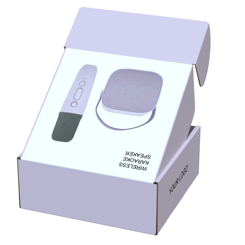 Custom Portable Karaoke Product Packaging Box Microphone And Speaker Paper Packaging Box Recyclable Smart Audio Box Packaging