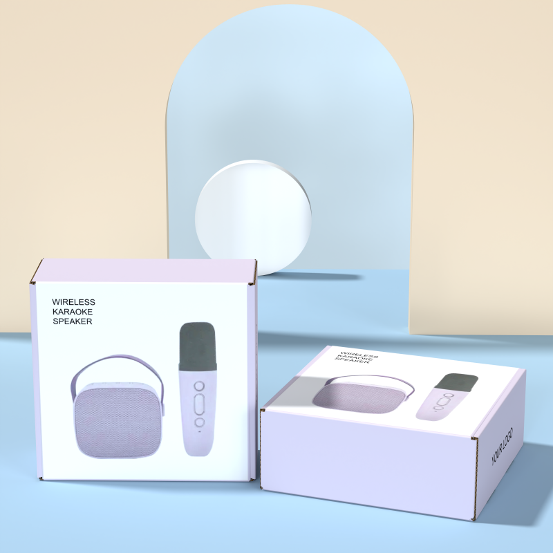 Custom Portable Karaoke Product Packaging Box Microphone And Speaker Paper Packaging Box Recyclable Smart Audio Box Packaging