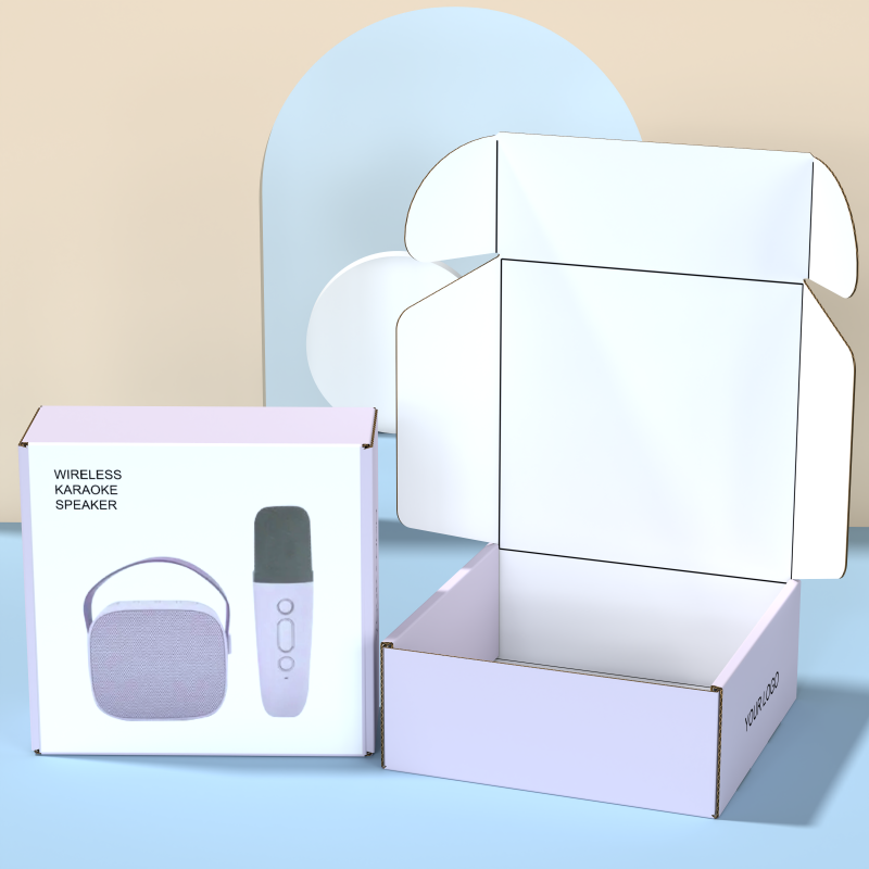 Custom Portable Karaoke Product Packaging Box Microphone And Speaker Paper Packaging Box Recyclable Smart Audio Box Packaging