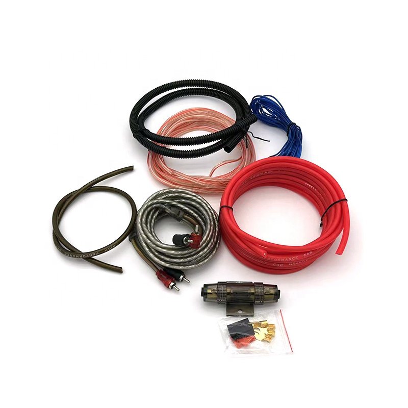 Good Quality 6/8/10GA Auto Subwoofer Amp Wire Kit Flexible Car Audio Cable Amplifier Wiring Kits