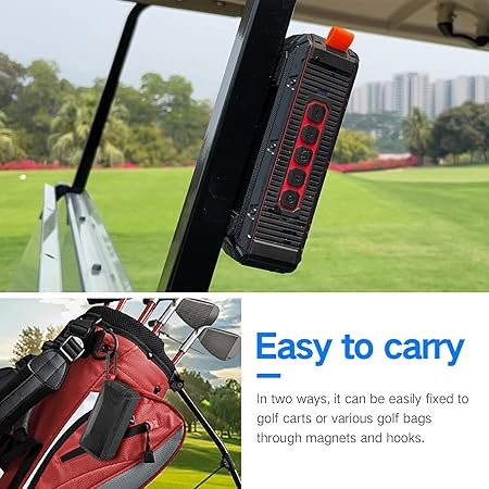 dprofy Magnetic golf cart speaker TWS bluetooth speaker golf gifts for golfer