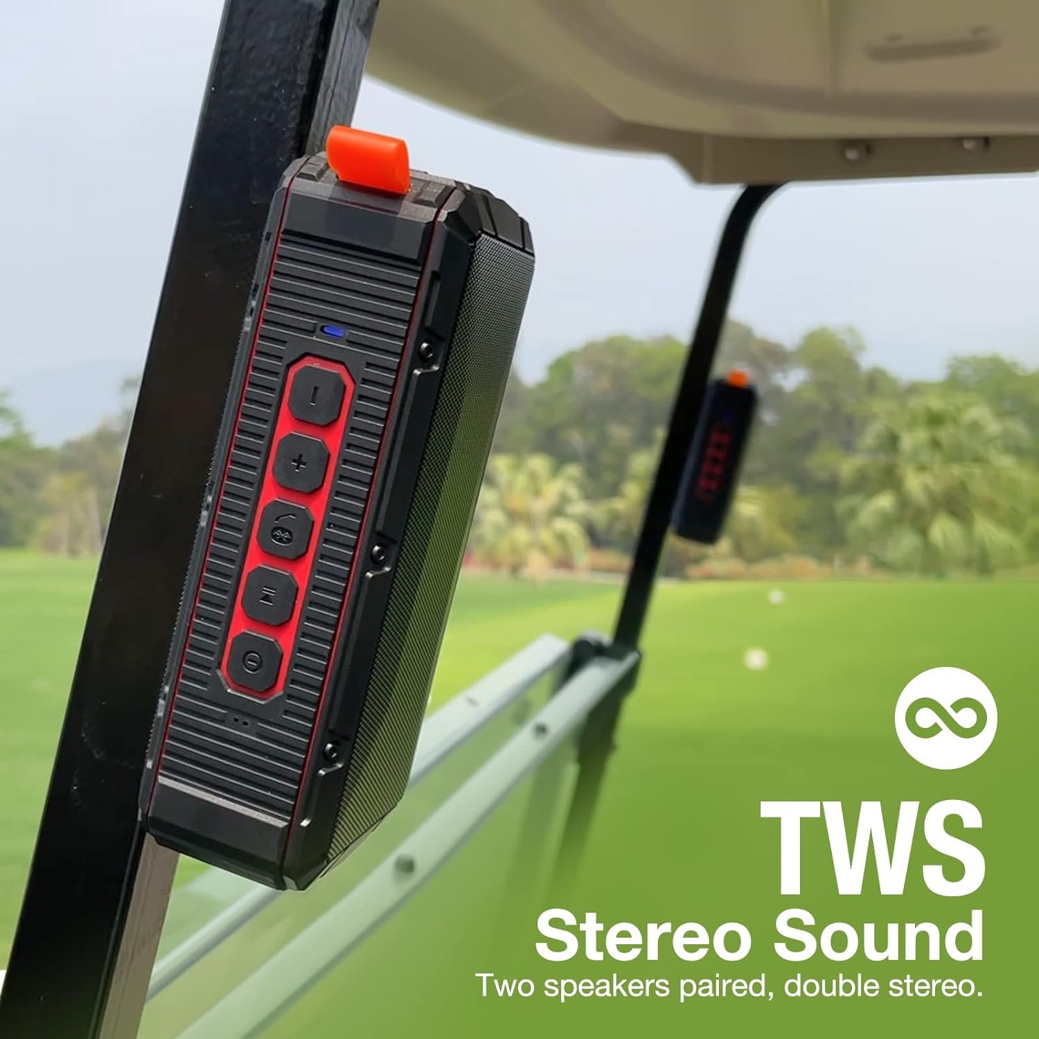 dprofy Magnetic golf cart speaker TWS bluetooth speaker golf gifts for golfer