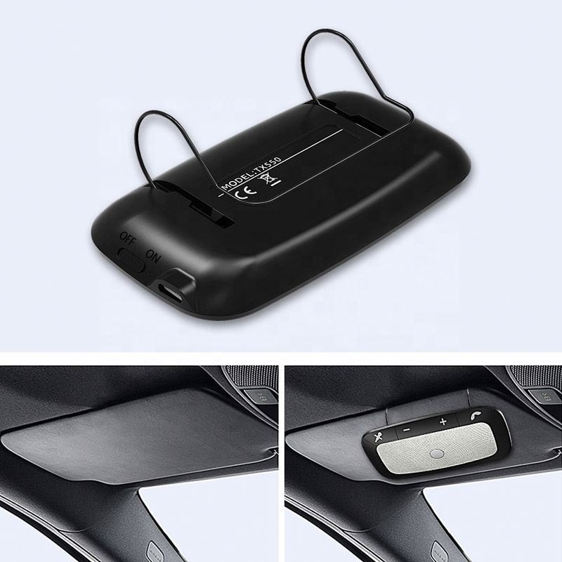 Wireless Audio Receiver Speakerphone Sun Visor Voice Mp3 Player Car Audio Handsfree Car Kit