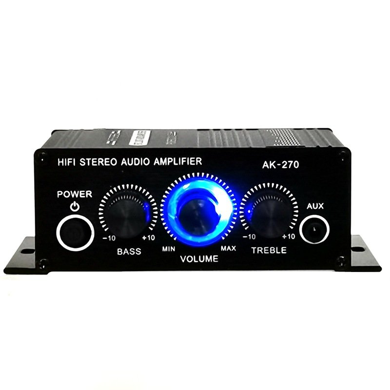 AK170 Mini Digital Audio Car Amplifier 200W X2 for Home Theater Club Party Music-for Home Stereo Amp