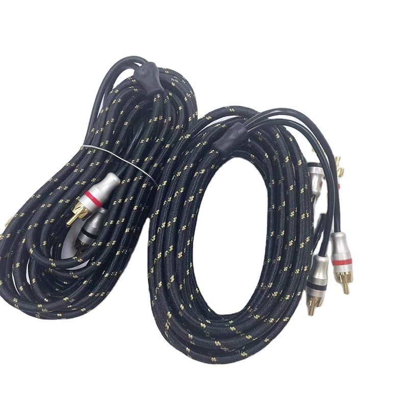 Best Selling Car Amplifier Audio Cable Rca Cables Male to Male Plug
