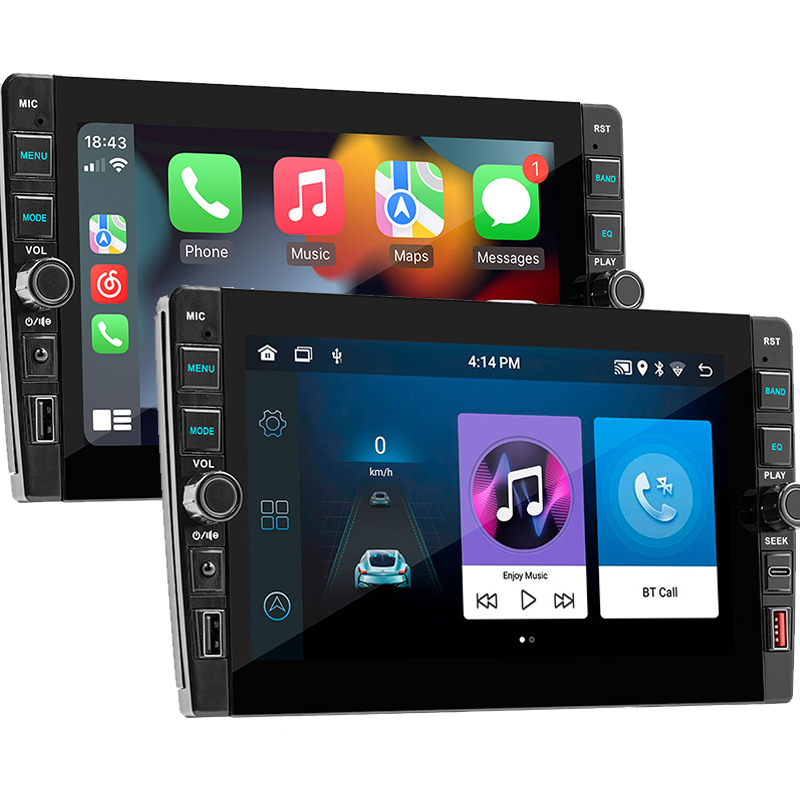 New Arrival 8/9'' Android Auto Radio With Wireless Carplay Smart MP5 Player Mirror-link Large Touch Screen Stereo GPS FM BT WIFI