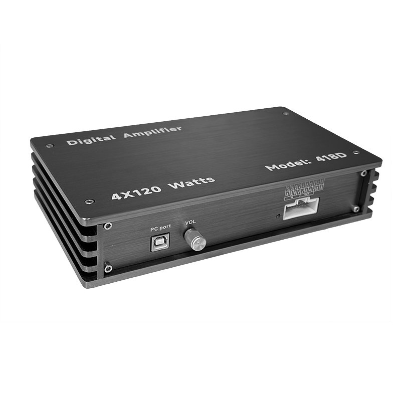 Customized 120Wx4 Car Audio Amplifier DSP Full Frequency High Power Android Car Power Amplifier