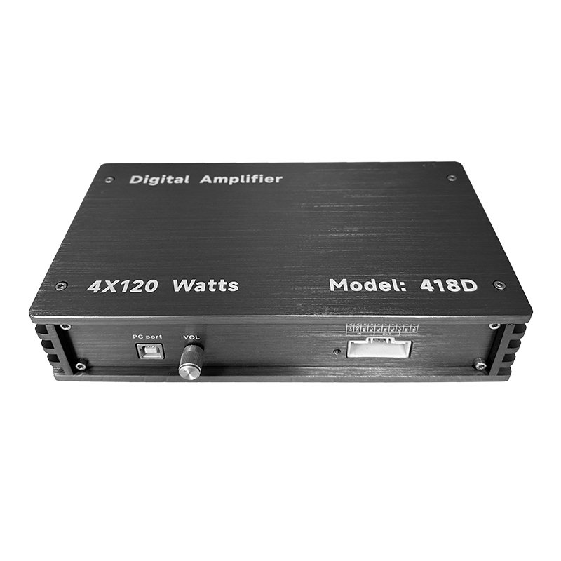 Customized 120Wx4 Car Audio Amplifier DSP Full Frequency High Power Android Car Power Amplifier