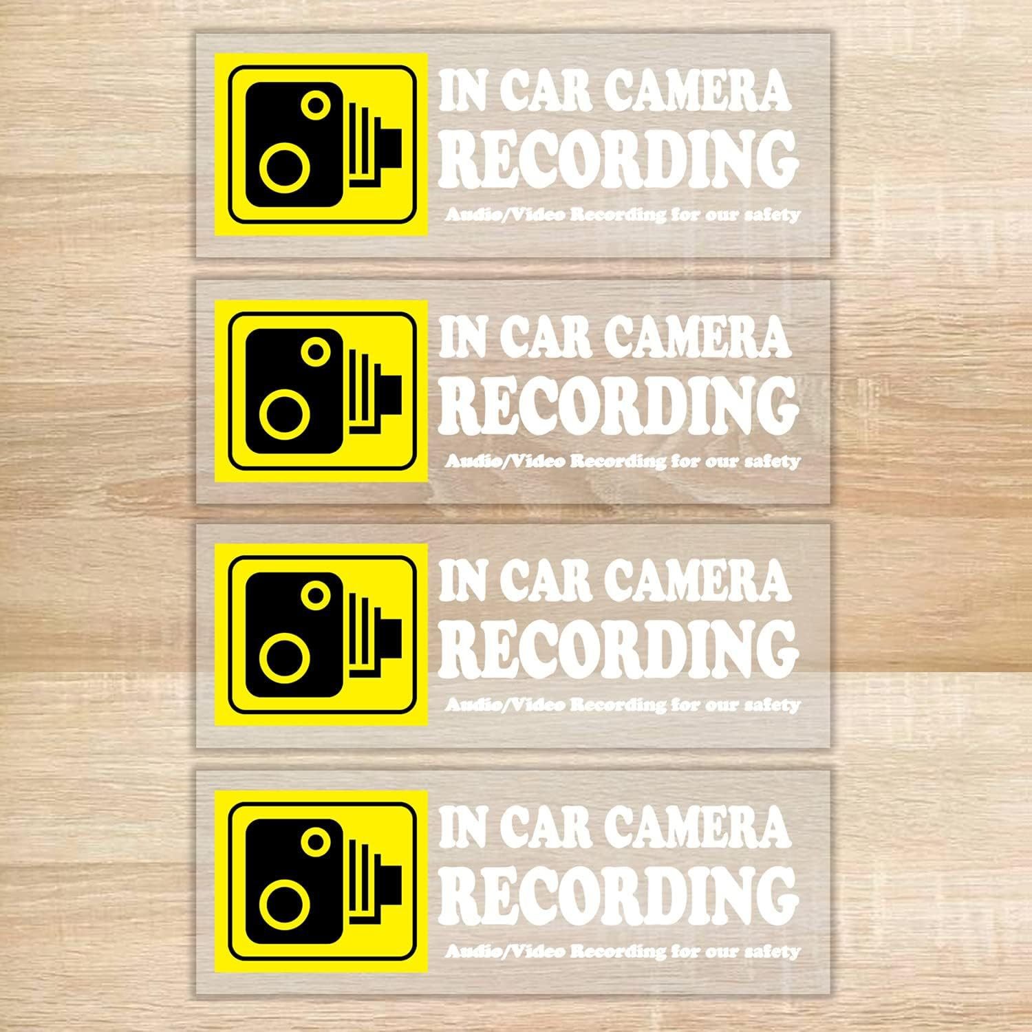 Camera Audio Video Recording Window Cars Stickers in Car Camera Recording Sticker