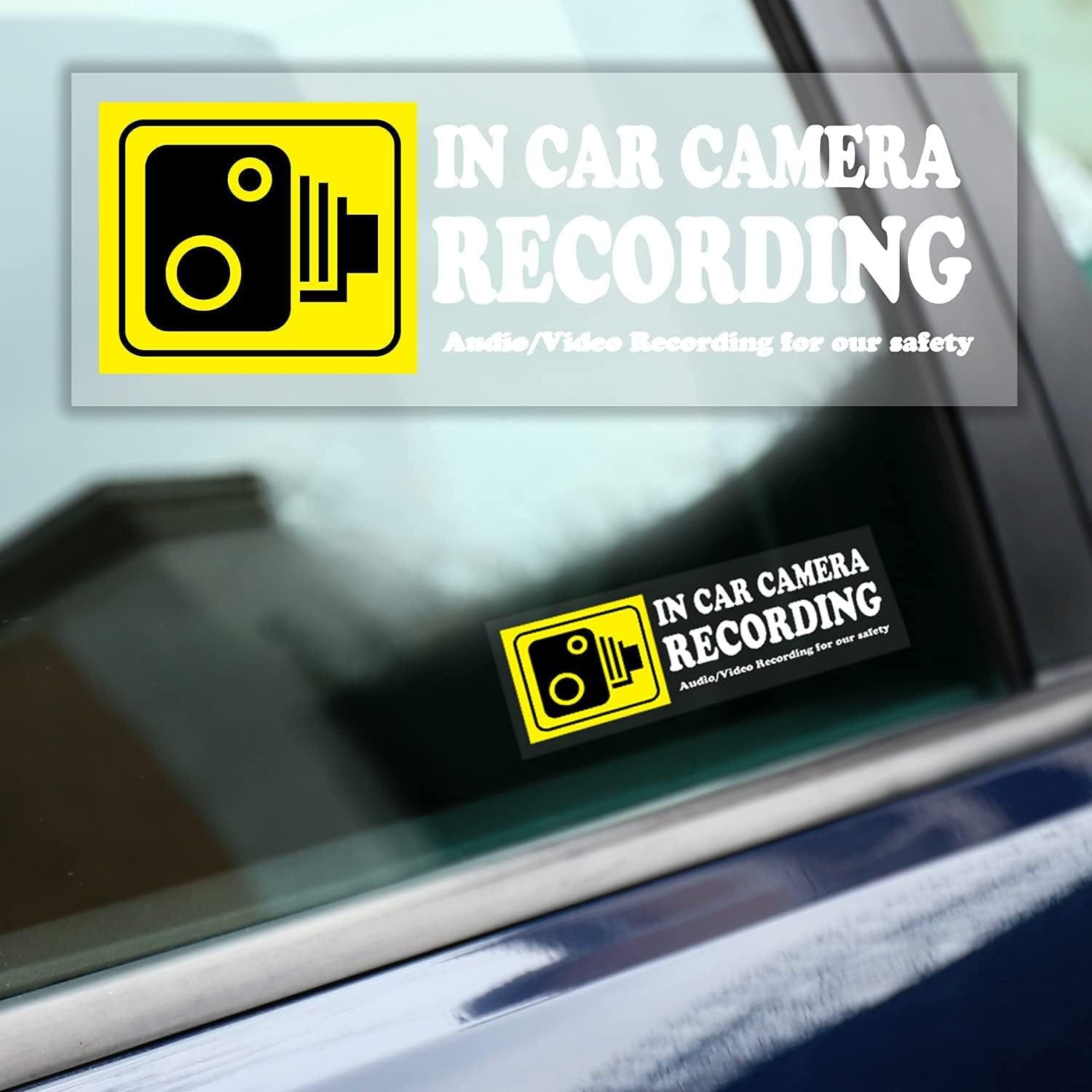 Camera Audio Video Recording Window Cars Stickers in Car Camera Recording Sticker