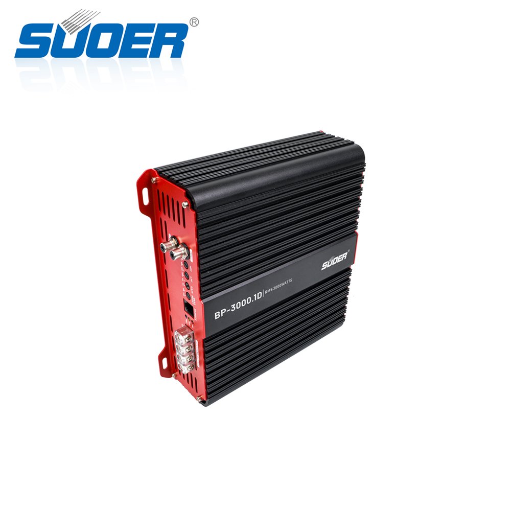 Suoer BP-3000.1D-J Class D Max Power 9000w Car Amplifier Professional Car Amp Full Range Car Amp