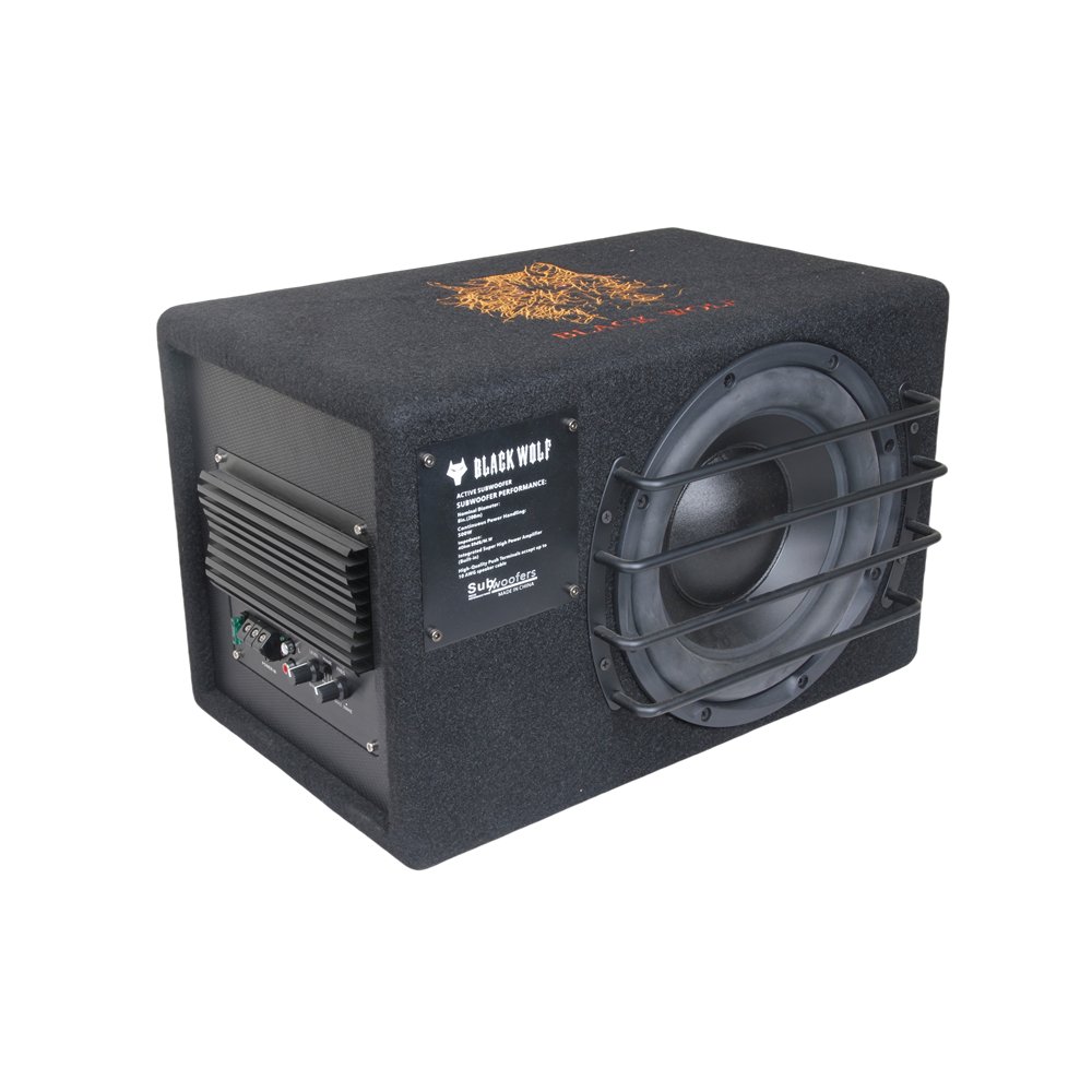 High Sound Quality 10 Inch Car Subwoofers Active Bass Speaker With Aluminium Frame DC 12V Amplifier for Car Audio Systems