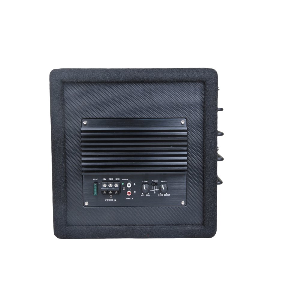 High Sound Quality 10 Inch Car Subwoofers Active Bass Speaker With Aluminium Frame DC 12V Amplifier for Car Audio Systems