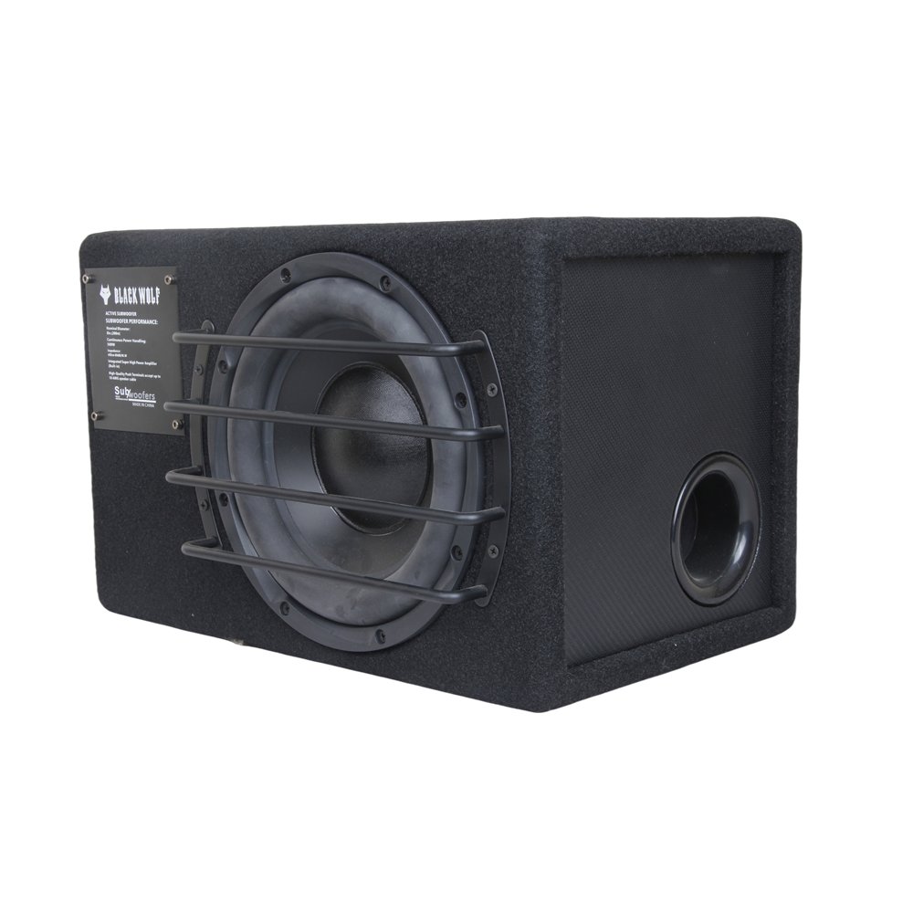 High Sound Quality 10 Inch Car Subwoofers Active Bass Speaker With Aluminium Frame DC 12V Amplifier for Car Audio Systems