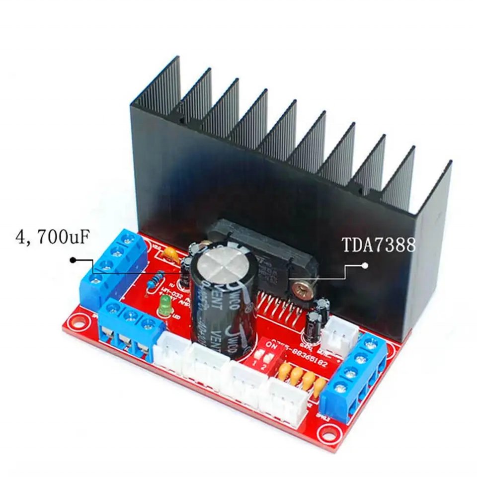 Amplifier Board TDA7388 4 Channels Replacement 4X41 Universal Module Accessories Car Audio HIFI Electronic Amplifier Board