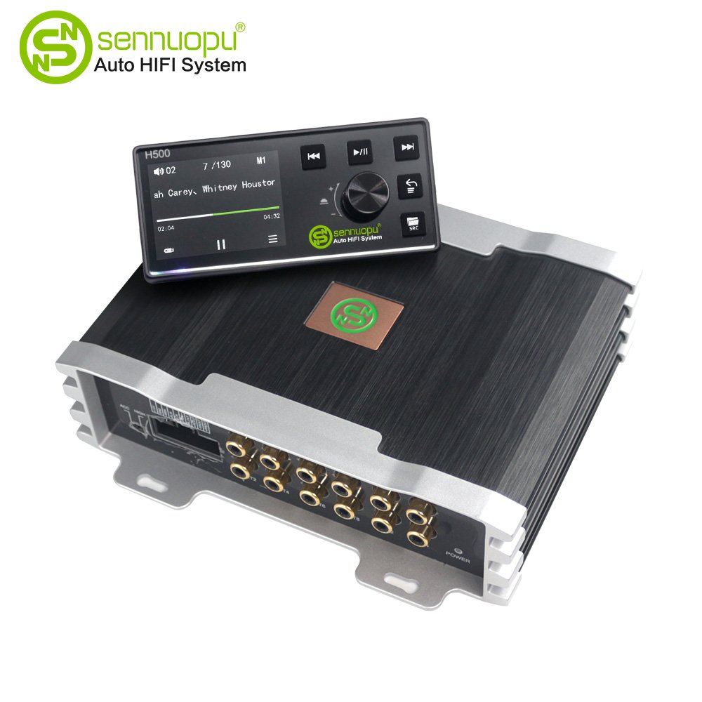 Sennuopu Popular Car DSP Amplifier 8 Channel Digital Sound Processor With 4 Channel Amplifier Audio Amp