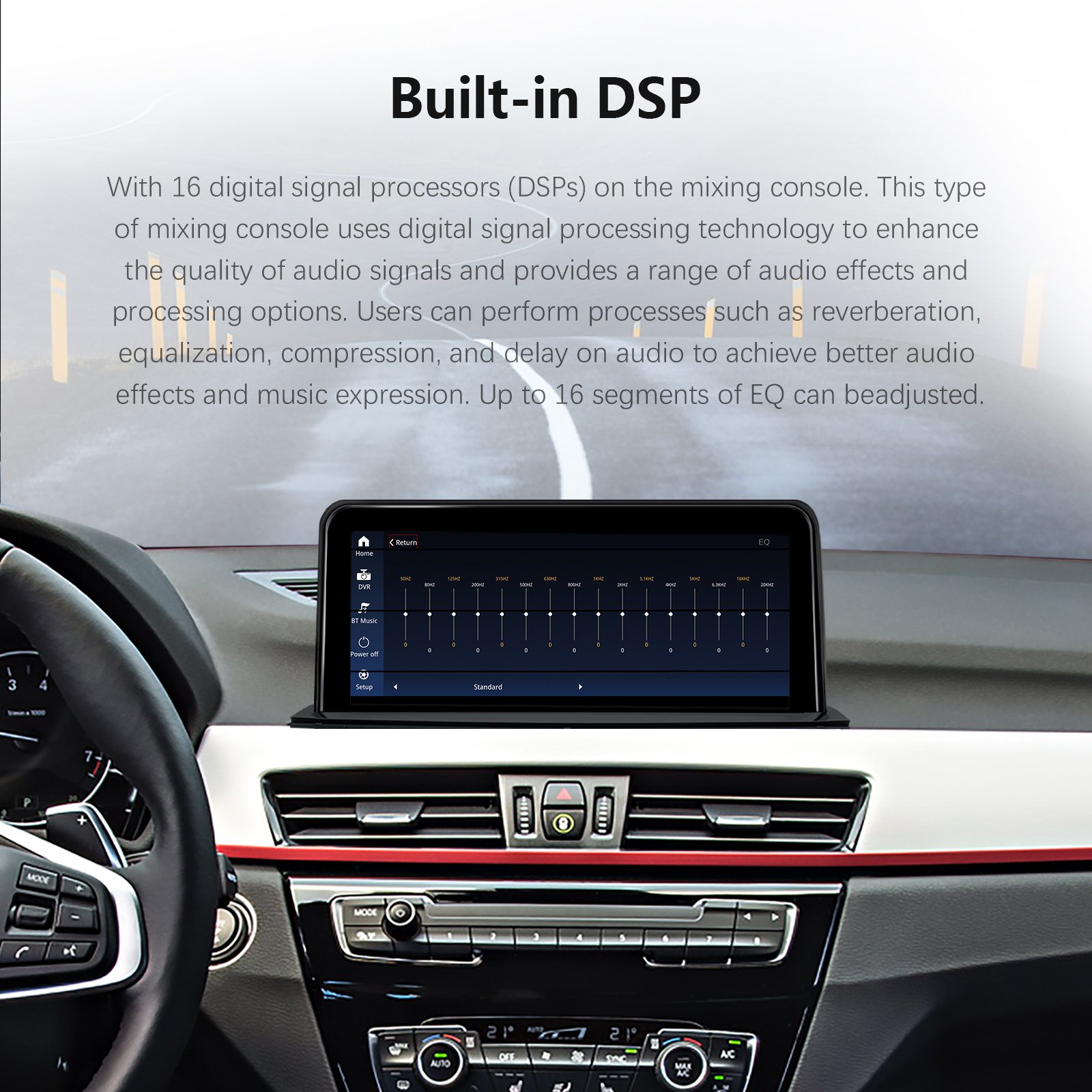 10.25'' 1920*720 Touch Screen Wireless Carplay for BMW X1 Series F48 2016 2020 Car Multimedia Autoradio Head Unit Stereo Audio