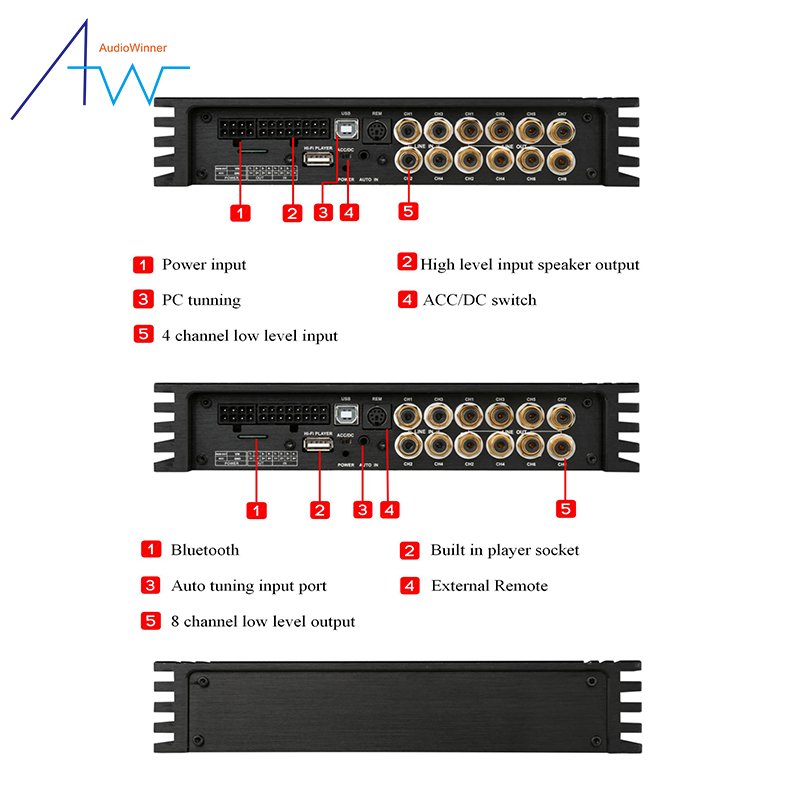 Car Audio Processor 31 EQ Car Audio Amplifier Processor Stereo DSP Car Amplifier