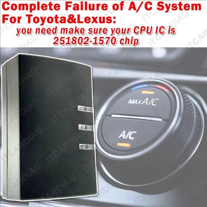 ThinkElk ToyoAC Mcu Flash 251802-1570 ECU Programmer for Toyota Lexus AC HVAC Air Conditioner Temperature Climate AMP Amplifier
