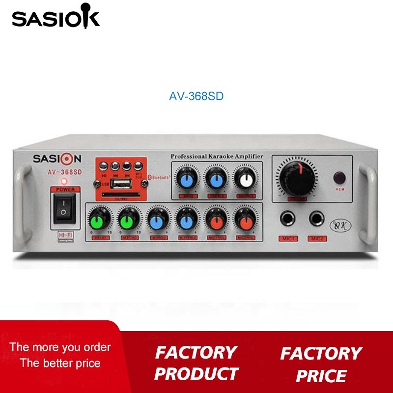 5000 Watts AV-368SD HI-FI Around Sound Mic. Echo/delay Professional Karaoke Amplifier