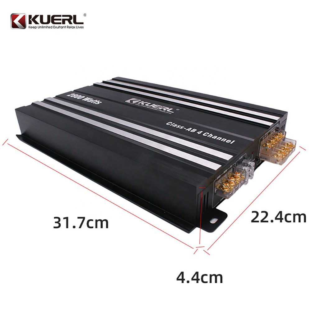 Factory Professional Wholesale High Power 75W*4 12V Amplifiers 4 Channel Car Audio Power Amplifier