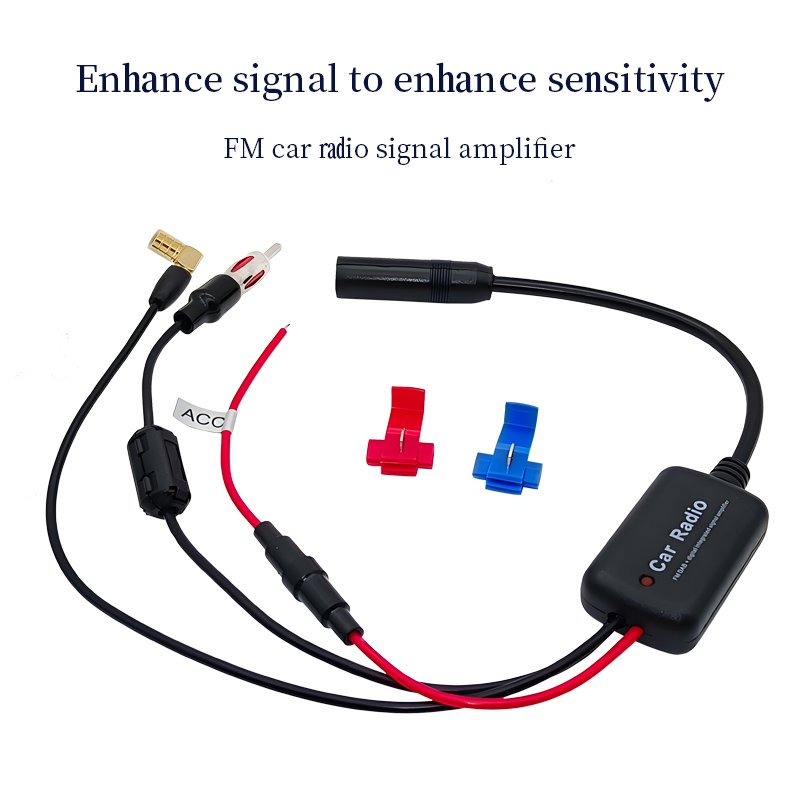 Car Radio signal Amplifier AM FM + DAB Antenna Extension Cable Car Radio Audio Broadcasting Antenna signal Booster Cord Line