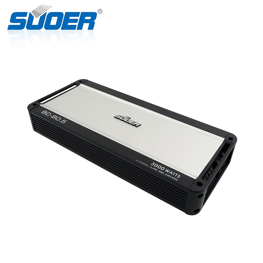 Suoer BC-80.5 12v Amplifier Car 5 Channel Car Amplifier 80 Watts Rms Power Car Audio Power Amplifier
