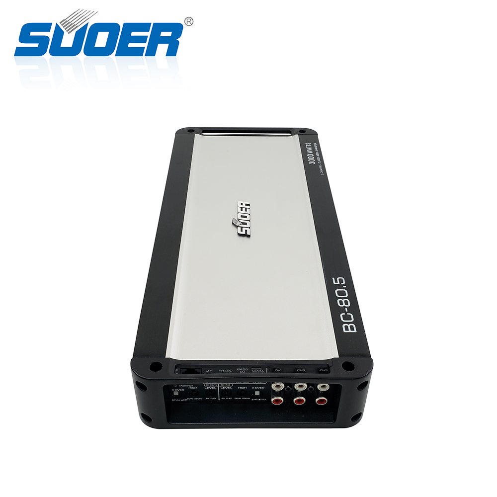 Suoer BC-80.5 12v Amplifier Car 5 Channel Car Amplifier 80 Watts Rms Power Car Audio Power Amplifier