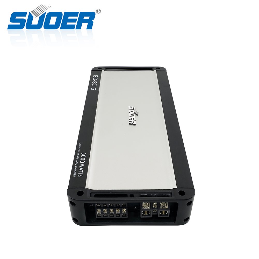 Suoer BC-80.5 12v Amplifier Car 5 Channel Car Amplifier 80 Watts Rms Power Car Audio Power Amplifier