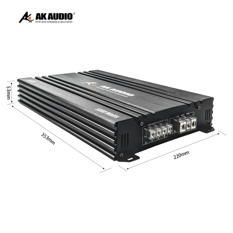 AK-DG4 Professional 1 CH Class D Mono Block 4000W RMS Car Amplifier Range High Power Mono Audio Amplifier,one Channel Amplifier
