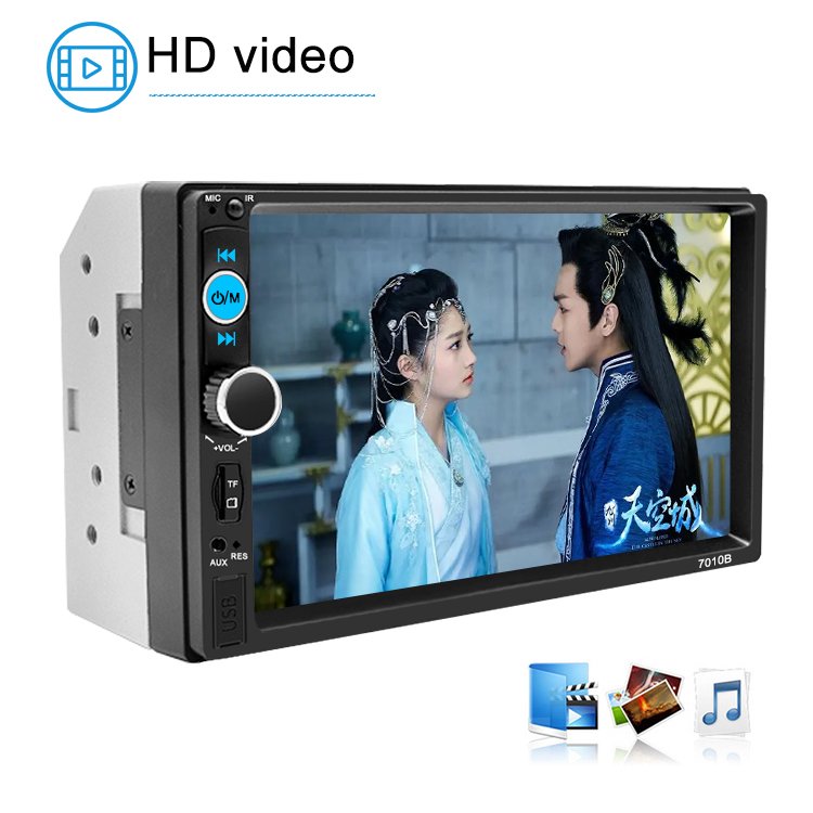 7010B Mp5 Car Radio Mp5 Display Double Din Car Stereo apple Carplay