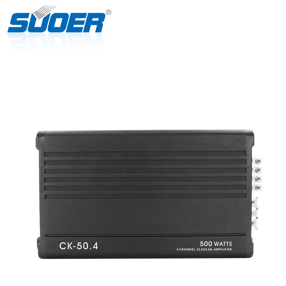 Suoer CK-50.4 Low Weight 4 Channel Car Power Amplifier 50 Watts*4 Class ab Good Price Amplifier