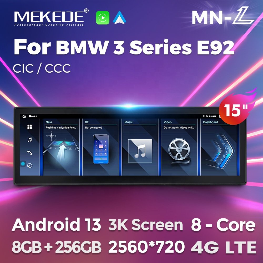 MEKEDE 15inch MN-L Radio Android Para Coche Car Android Screen Car Navigation Player for BMW 5 Series E60
