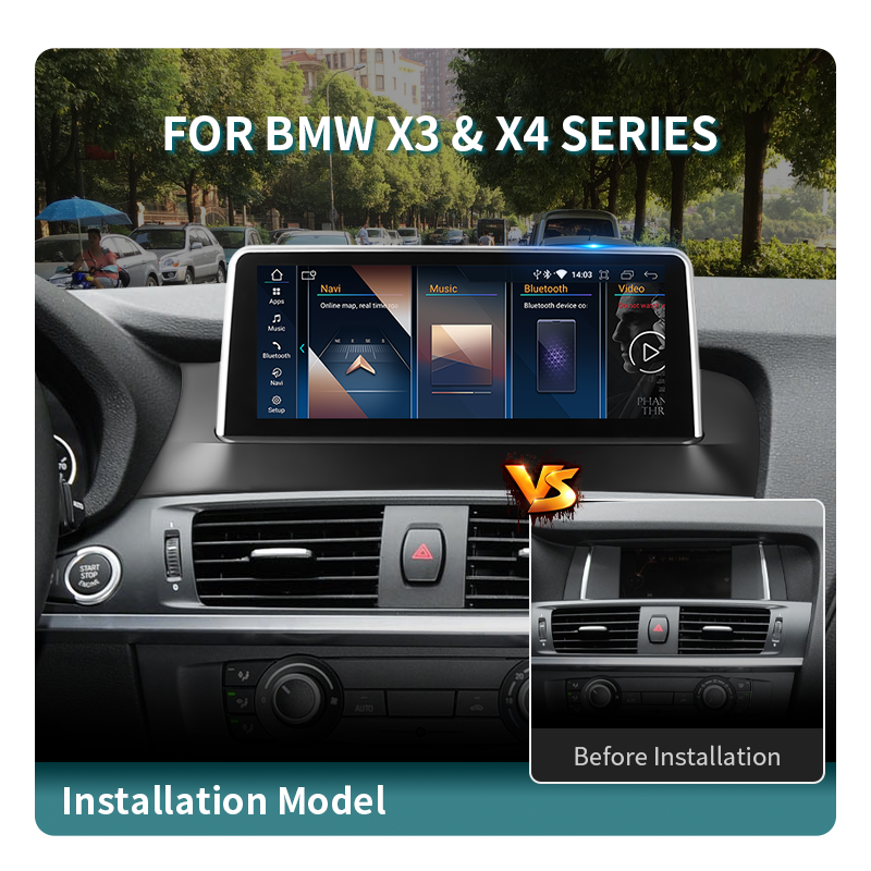 KLYDE 10.25/12.3'' Android Car Radio for BMW X3 X4 E83 F25 F26 2006-2017 CIC NBT EVO Wireless Carplay Auto Stereo Screen
