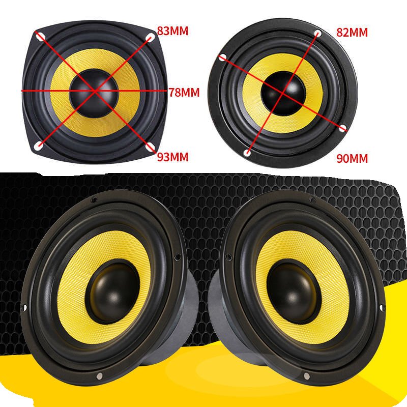 3-inch Mid-woofer Speaker Unit 30-80W Home Audio High-power Car Heavy Bass Lossless Subwoofer Music Sound Amplifier Speaker