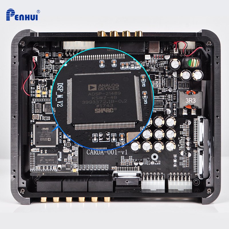 768W 12-channel Universal Car DSP Amplifier AB Class for Audio Upgrading Optical Input