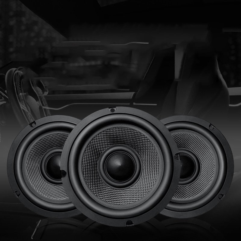 New product ideas dual Low frequency 6.5 inch 6 euro 50/80W carbon fiber subwoofer subwoofer car speaker speaker