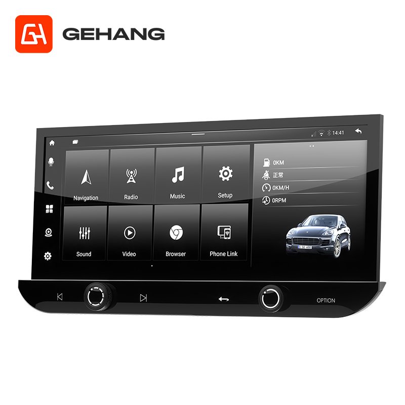 For 12.3 Inch Porsche Mica Macan Gps Radio Dvd System Carplay Single Din Audio Touch Screen Player Android Car Stereo