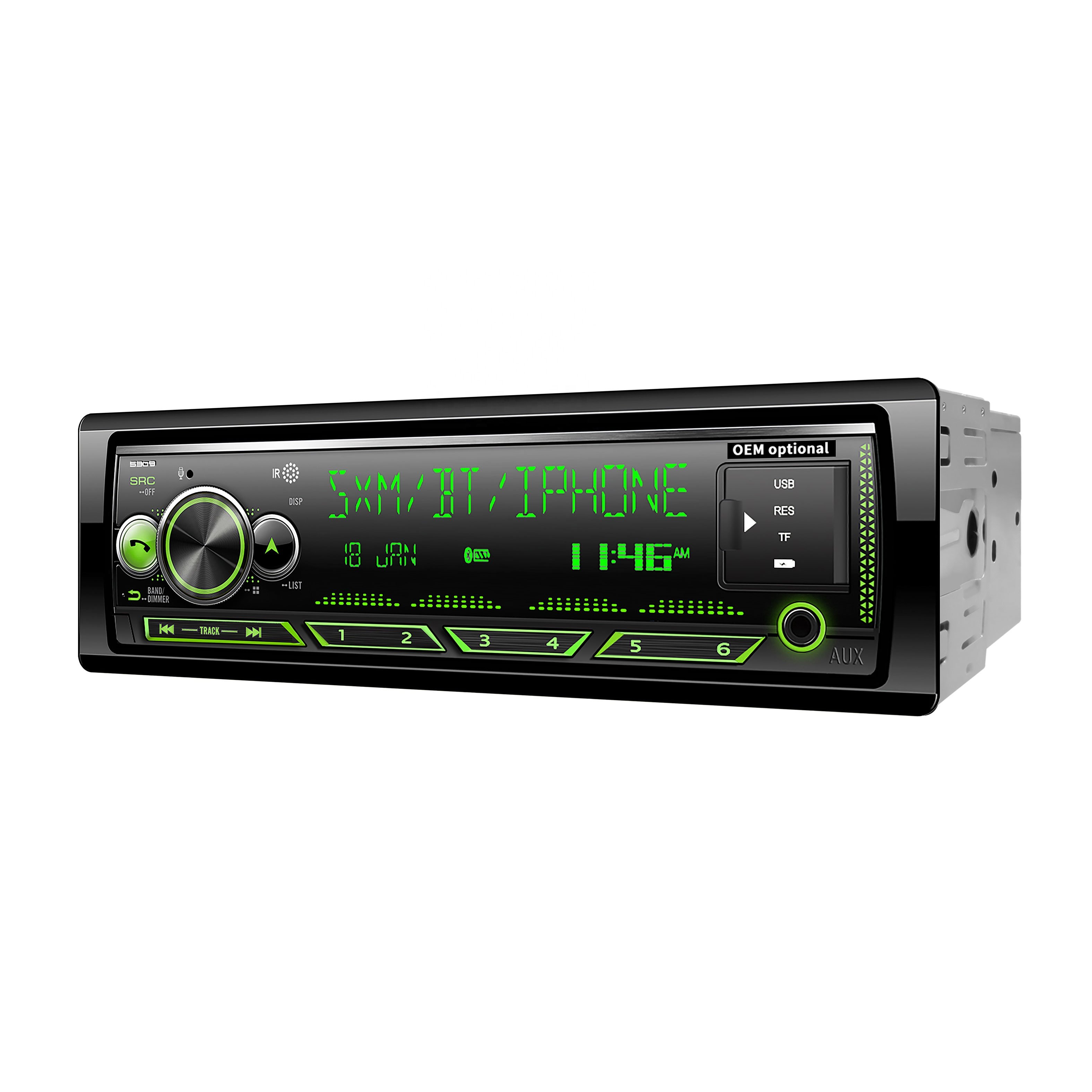 DSP Car Audio Subwoofer Receiver Player High Sound Car Amplifier Radio with Usb Sd Have Handsfree