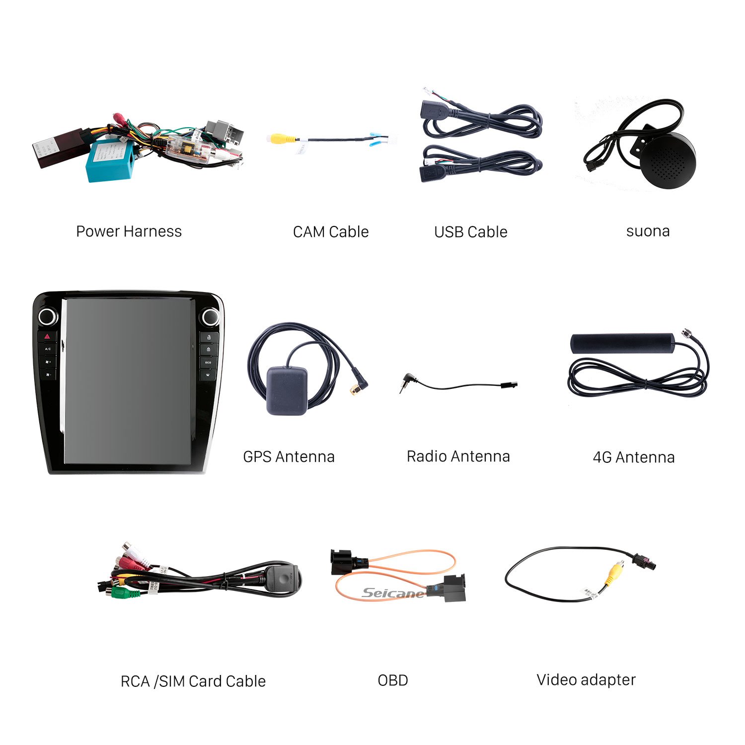 12.1 Inch Android 10.0 GPS Navigation Radio for 2010-2018 Jaguar XJL with Vertical Screen Radio Support Carplay