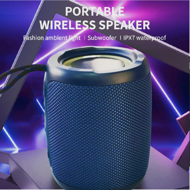 2025 New Products Custom Wholesale Fabric Portable Wireless Bt Speaker Waterproof Woofer Mini Outdoor Blue Tooth Speaker