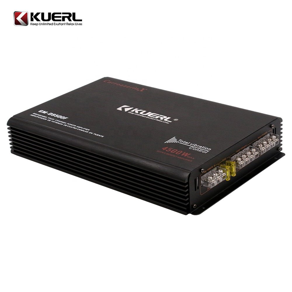 Kuer Latest Model Cheap Price Class AB 4 Channel 12V Auto Amplifier High Power Car Stereo Amplifier 80W*4
