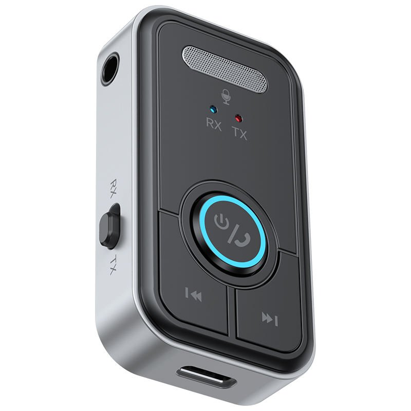 Mini Wireless Car Phone TV BT 5.3 Audio Receiver Transmitter 3.5MM AUX Stereo Amplifier With Microphone