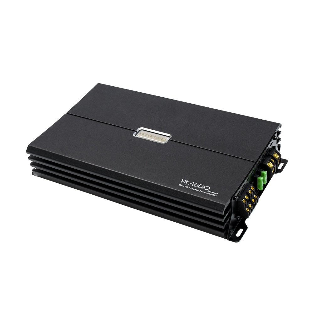 VK High-Performance 12V 4-Channel Car Amplifier Class AB Car Amplifier Monoblock Korean Amplifier Car Audio