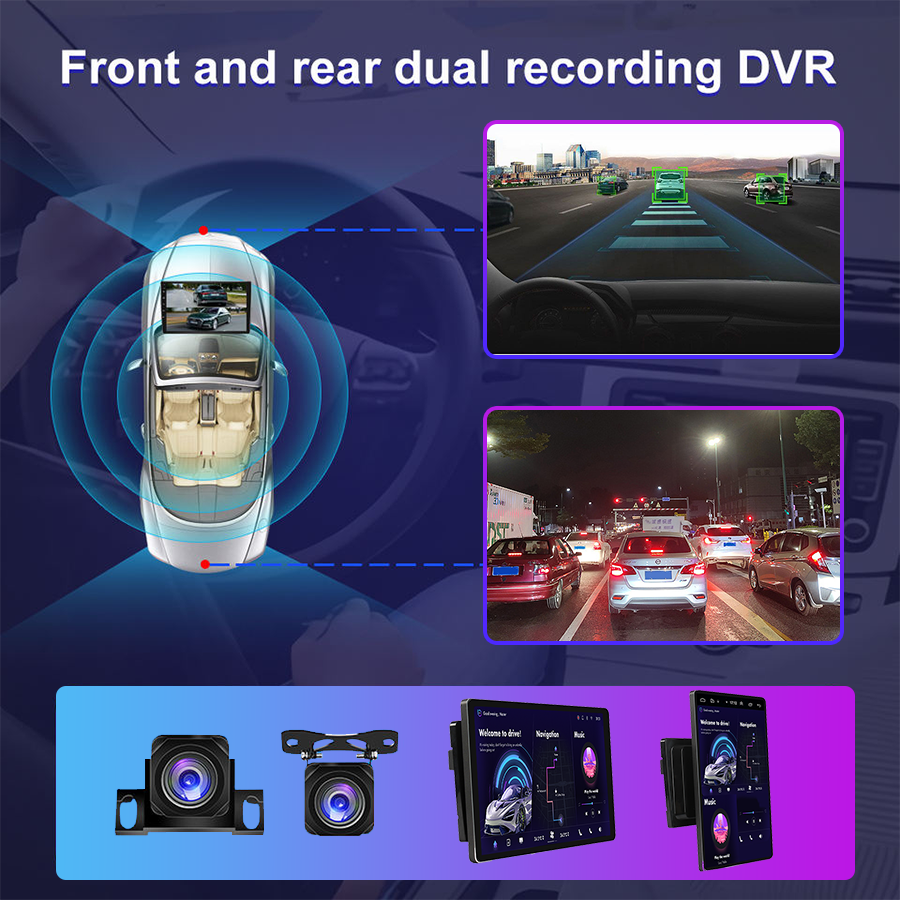 11.5" Rotation Screen Car Multimedia Navigation Audio Stereo Touch Screen Car Mp5 Player 2k Qled Auto Android Car Radio Player