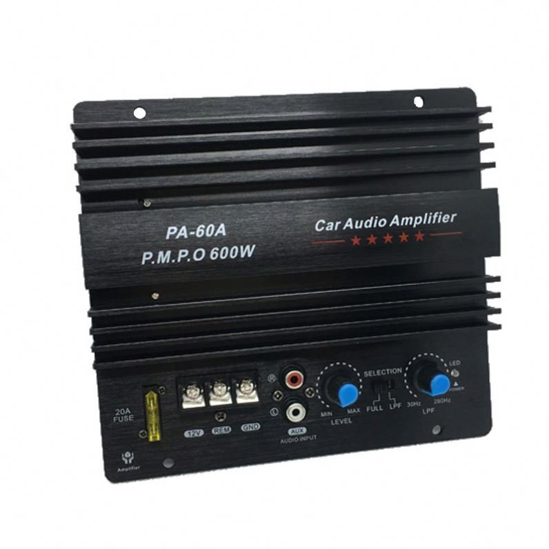12V Car 600W High-power Tube Pure Bass Amplifier Board 8-inch 10-inch 15-inch Car Subwoofer Core