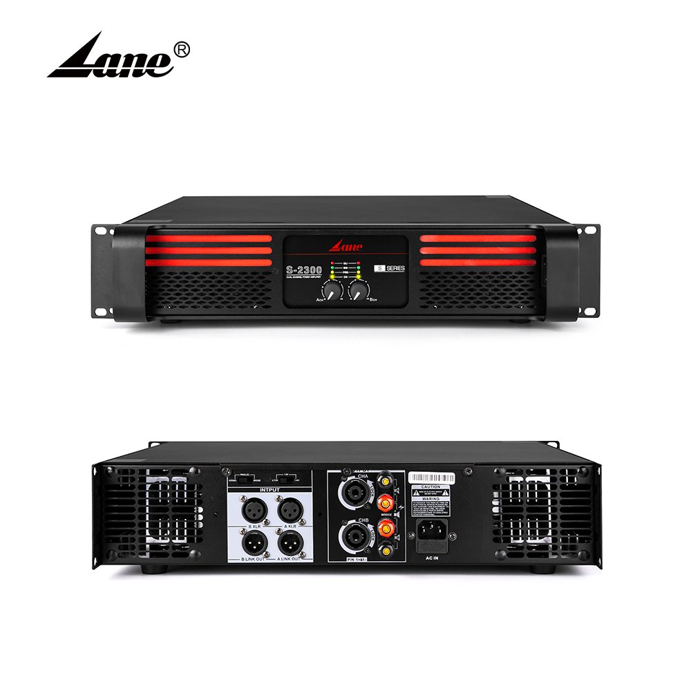 Lane S-2300 Factory Wholesale Made In China Outdoor Professional 900W 2U Class H Audio Power Amplifier