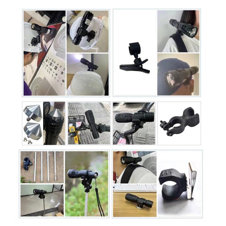 WIFI recorder aluminum led 18650 flashlight rechargeable camping mountaineering hiking hunting flash lights accessories