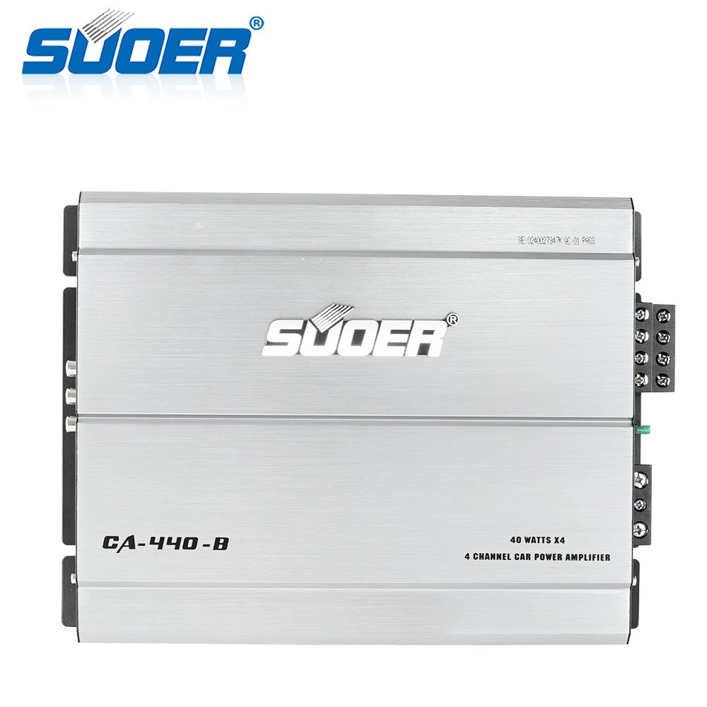 Suoer CA-440-B Audio Amplifier Car Music Power Mini Car Amplifier Trancformer Amp